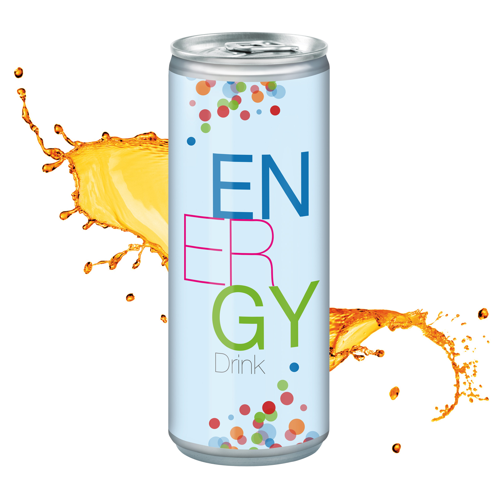 250 ml Energy Drink - Body Label (Exportware pfandfrei)