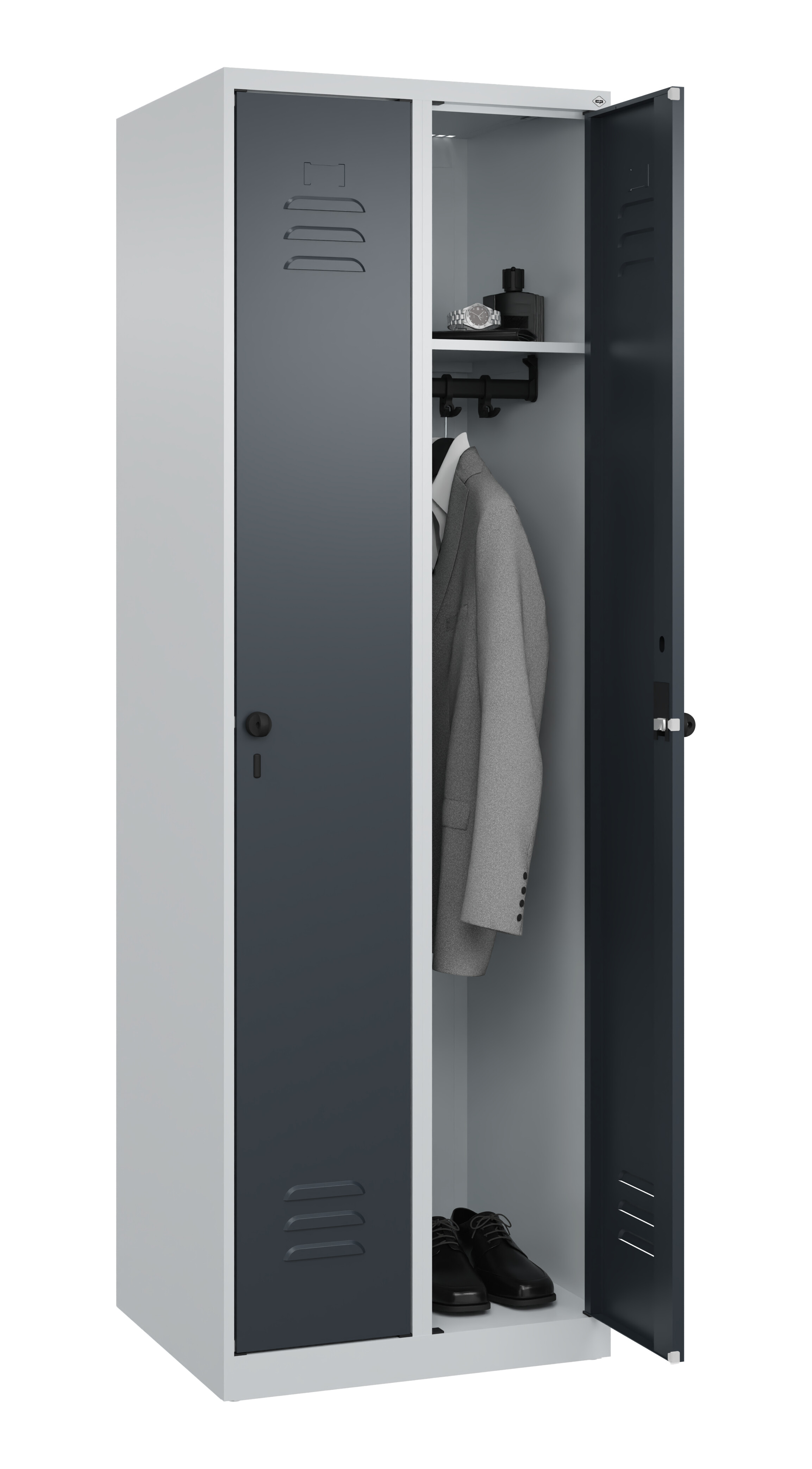 Spind Classic Plus, 2 Abteile, 1850x600x500mm Spind Classic Plus, 2 Abteile, 1850x600x500mm