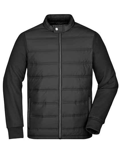 James&Nicholson Men´s Hybrid Sweat Jacket James&Nicholson Men´s Hybrid Sweat Jacket