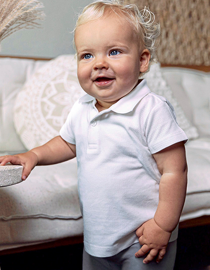 Link Kids Wear Organic Baby Polo Short Sleeve Teddy 01