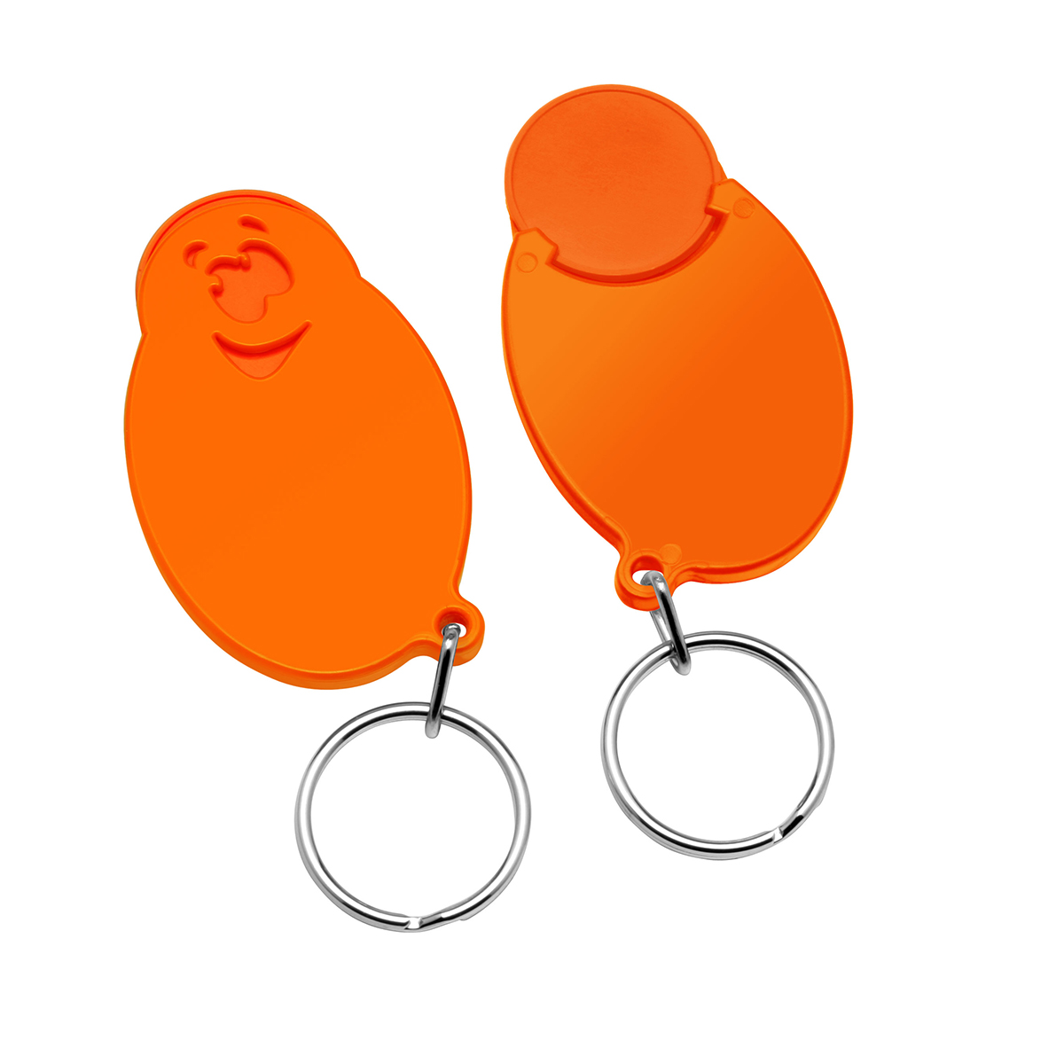 Chiphalter mit 1€-Chip Gesicht