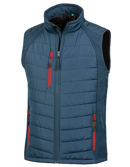 Result Genuine Recycled Recycled Compass Padded Softshell Gilet Result Genuine Recycled Recycled Compass Padded Softshell Gilet