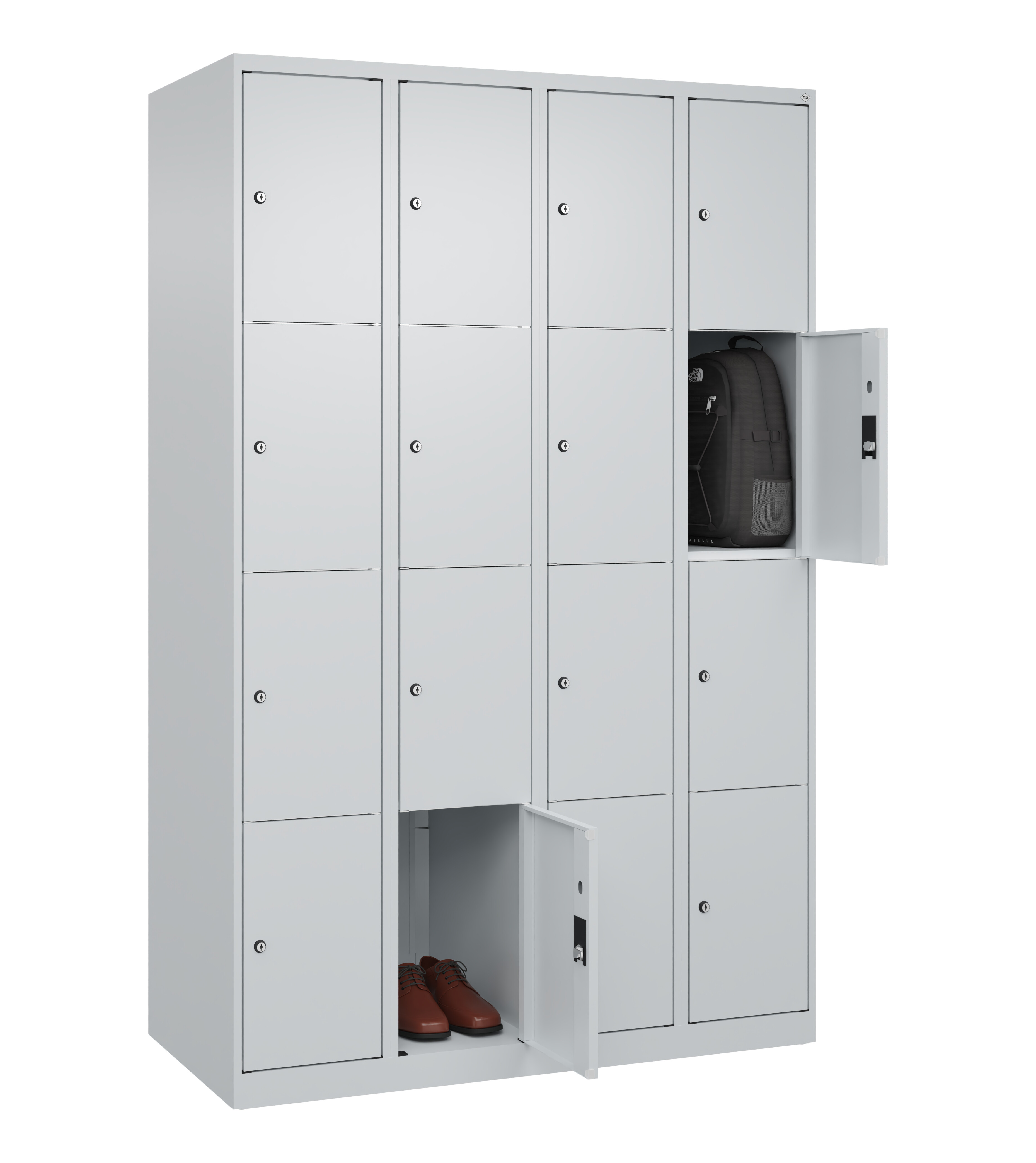 Schließfachschrank Classic Plus, 16 Fächer, 1850x1200x500mm Schließfachschrank Classic Plus, 16 Fächer, 1850x1200x500mm