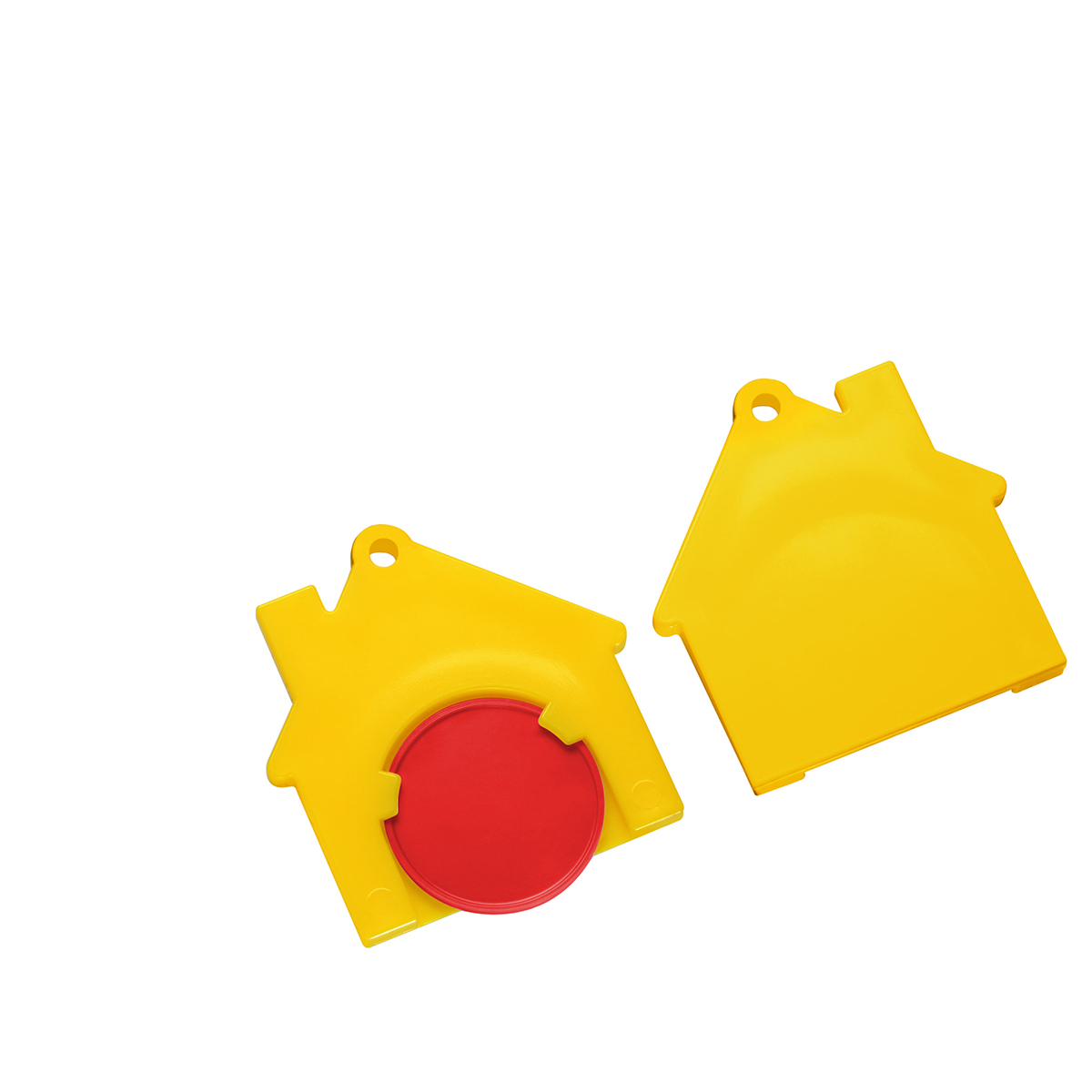 Chiphalter mit 1€-Chip Haus Chiphalter mit 1€-Chip Haus