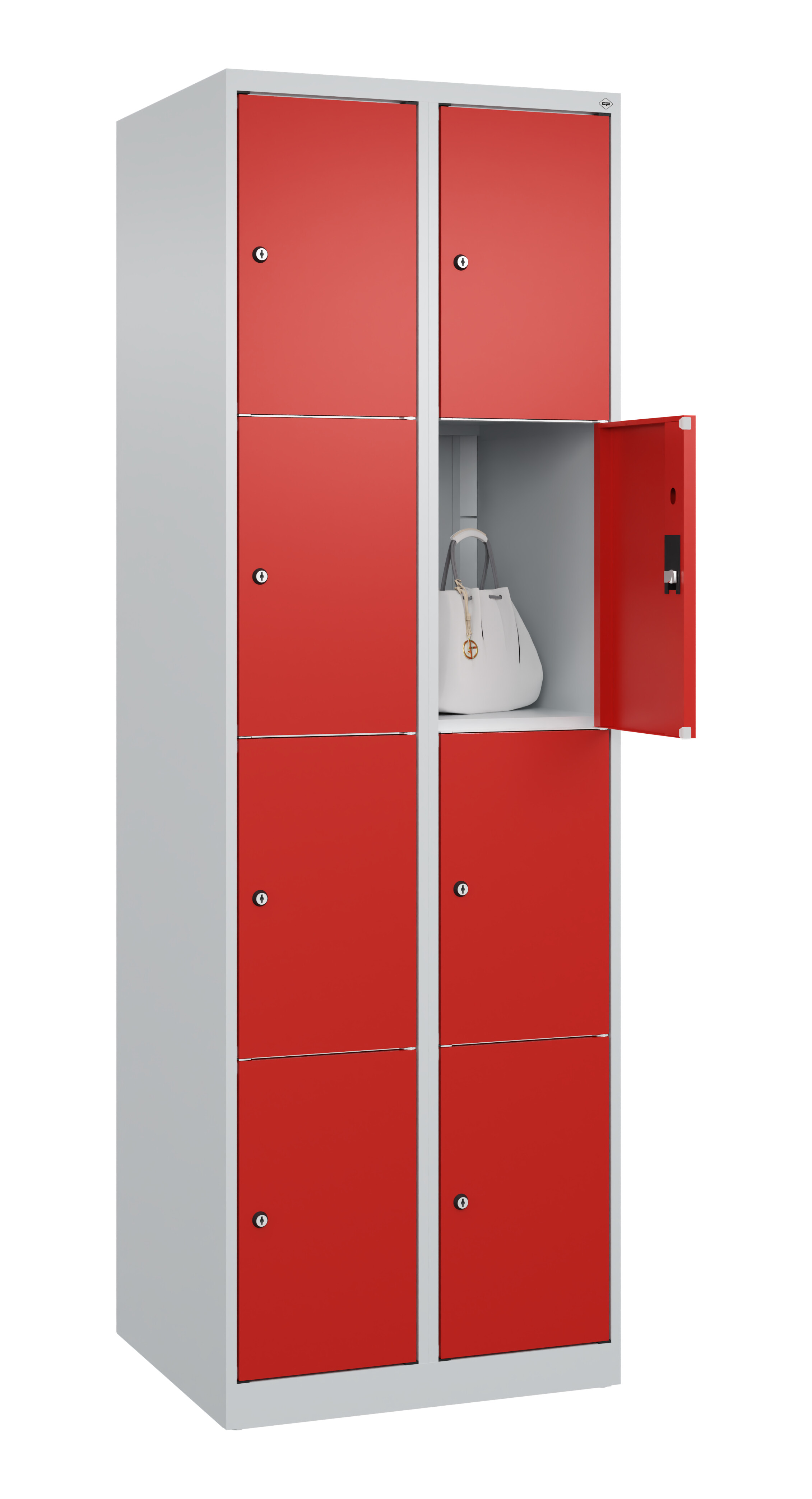 Schließfachschrank Classic Plus, 8 Fächer, 1850x600x500mm Schließfachschrank Classic Plus, 8 Fächer, 1850x600x500mm