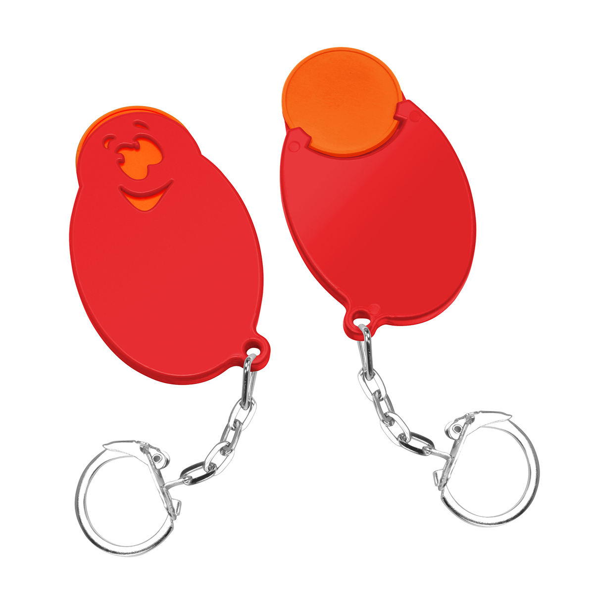 Chiphalter mit 1€-Chip Gesicht