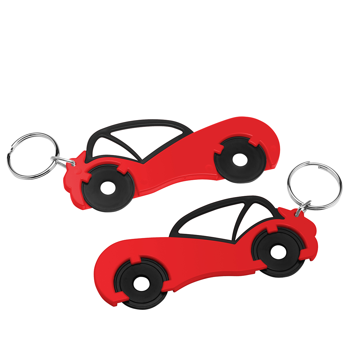 Chiphalter mit zwei 1€-Chips Auto Chiphalter mit zwei 1€-Chips Auto