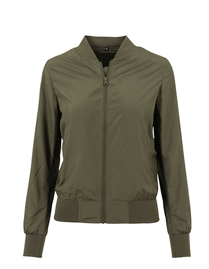 Build Your Brand Ladies´ Nylon Bomber Jacket Build Your Brand Ladies´ Nylon Bomber Jacket