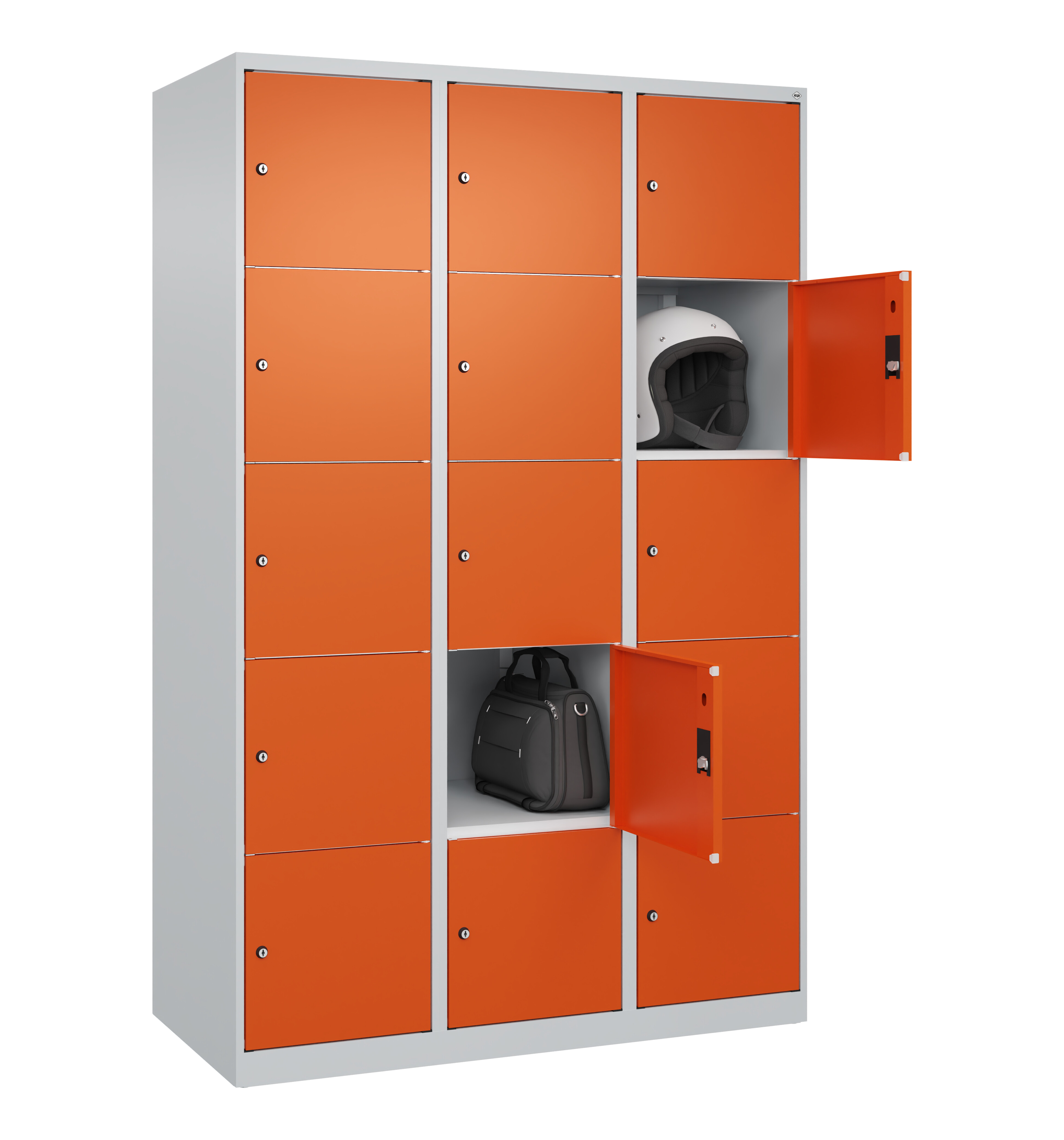 Schließfachschrank Classic Plus, 15 Fächer, 1850x1200x500mm