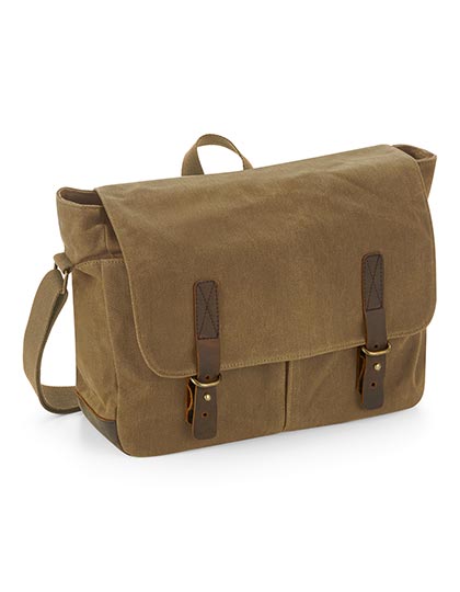 Quadra Heritage Waxed Canvas Messenger
