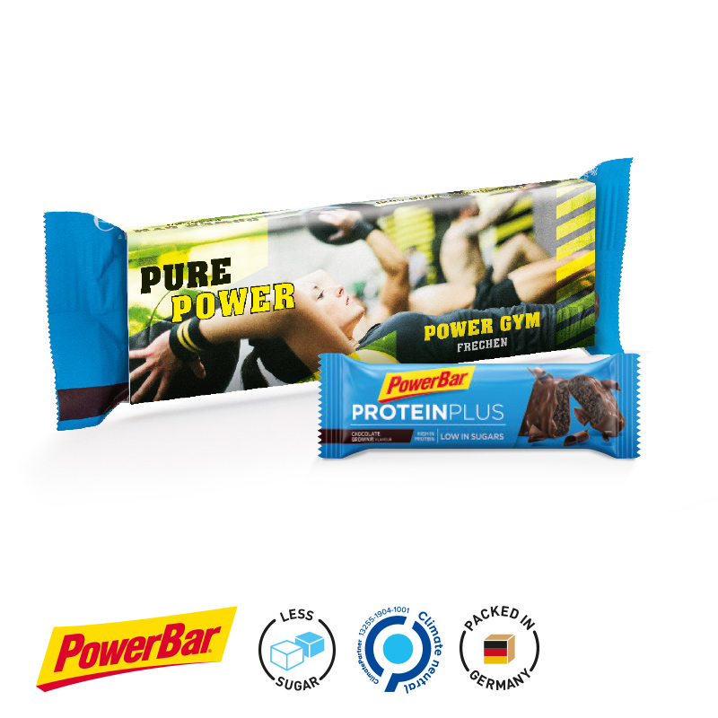 PowerBar Protein Plus Riegel Chocolate Brown