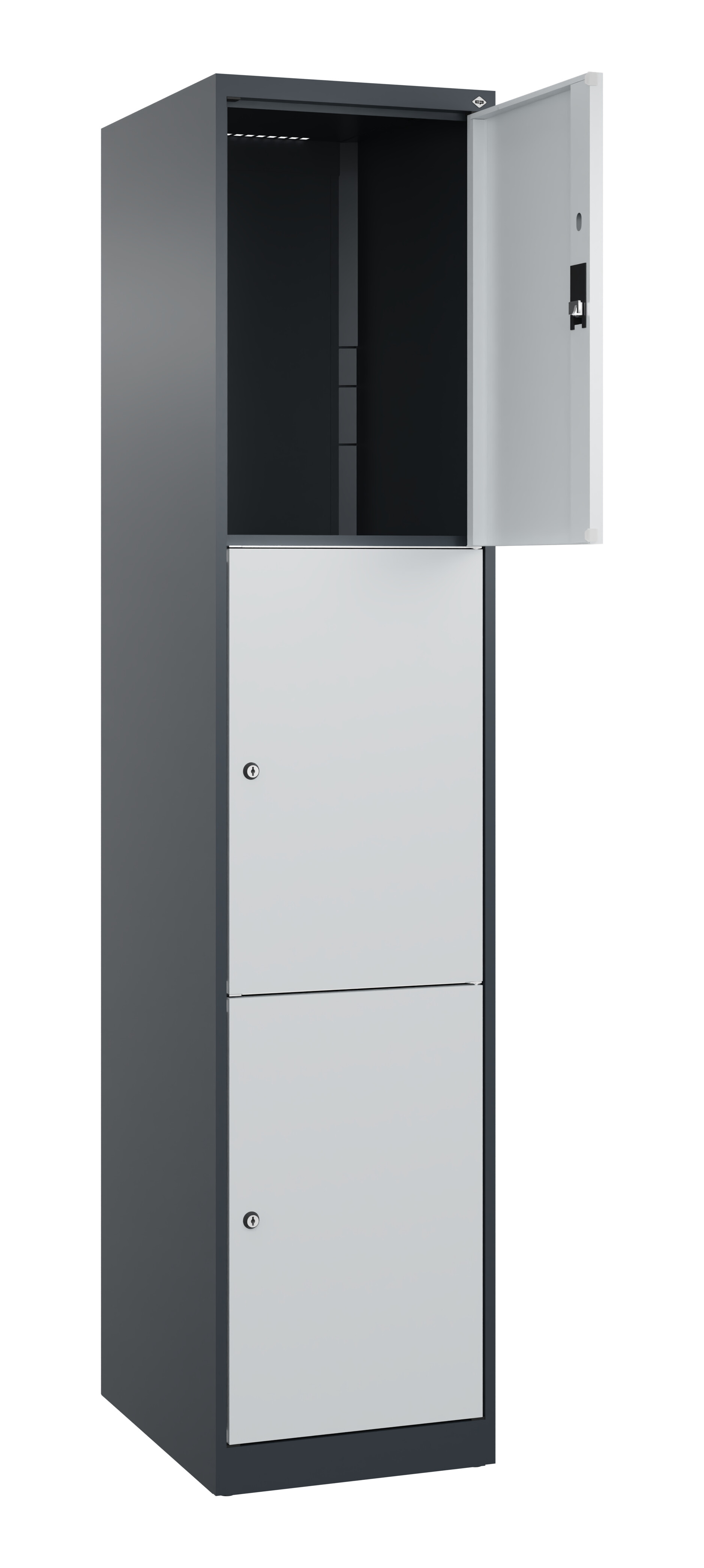 Schließfachschrank Classic Plus, 3 Fächer, 1850x400x500mm Schließfachschrank Classic Plus, 3 Fächer, 1850x400x500mm