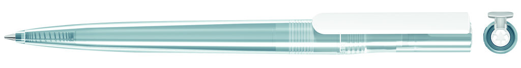 RECYCLED PET PEN switch transparent KG Drehkugelschreiber