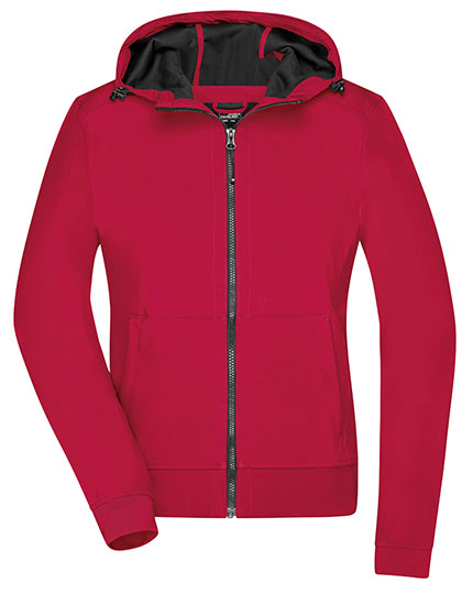 James&Nicholson Ladies´ Hooded Softshell Jacket James&Nicholson Ladies´ Hooded Softshell Jacket