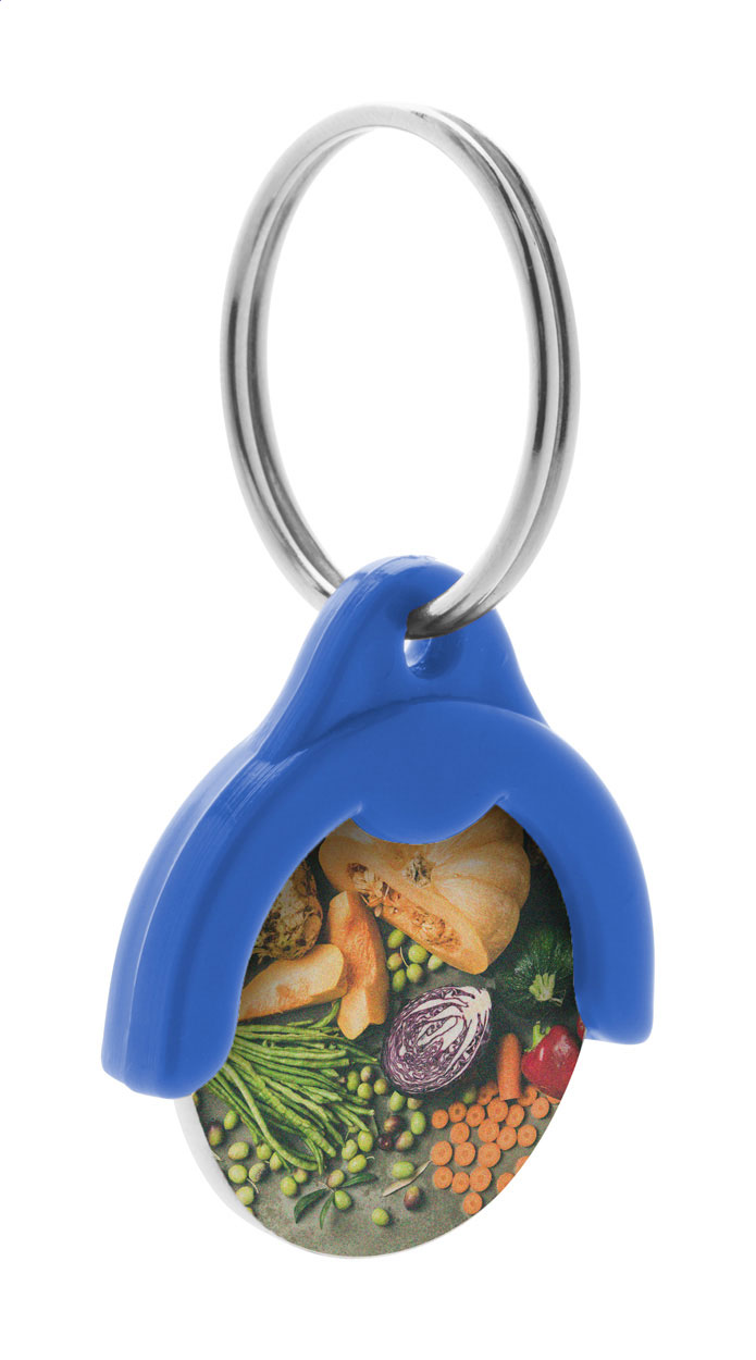 Schlüsselanhänger mit Einkaufswagen-Chip Token Schlüsselanhänger mit Einkaufswagen-Chip Token