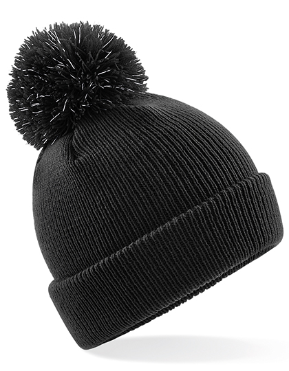 Beechfield Junior Reflective Bobble Beanie Beechfield Junior Reflective Bobble Beanie