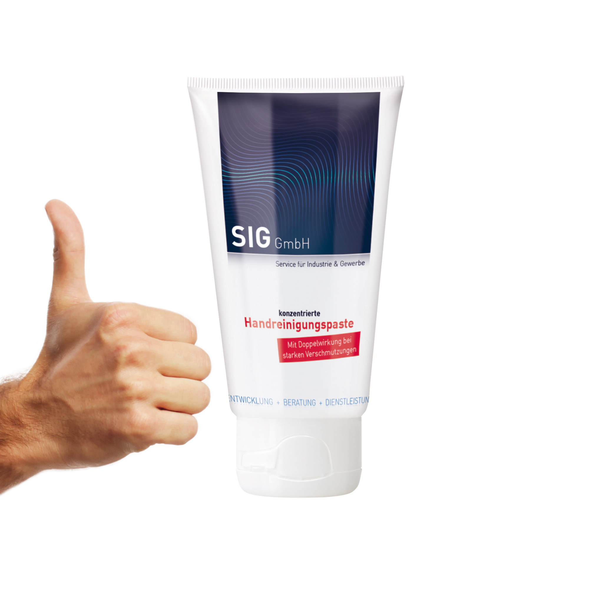 50 ml Tube mit Klappdeckel weiß - Profi-Handwaschpaste - RealityPrint
