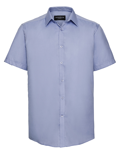 Russell Collection Men´s Short Sleeve Herringbone Shirt Russell Collection Men´s Short Sleeve Herringbone Shirt