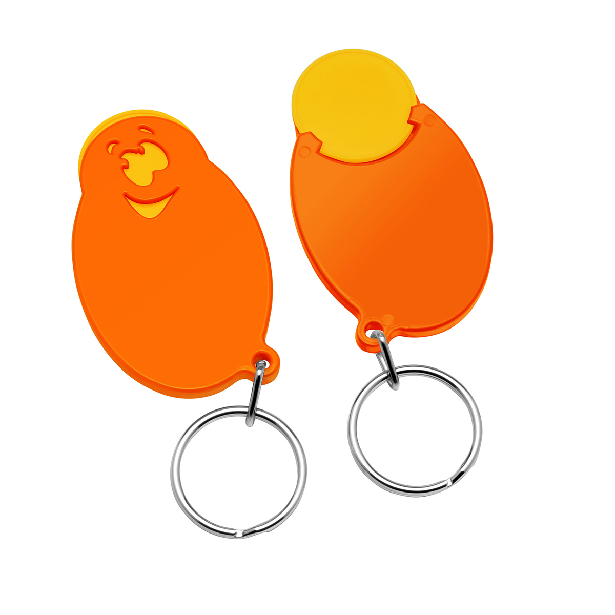 Chiphalter mit 1€-Chip Gesicht Chiphalter mit 1€-Chip Gesicht