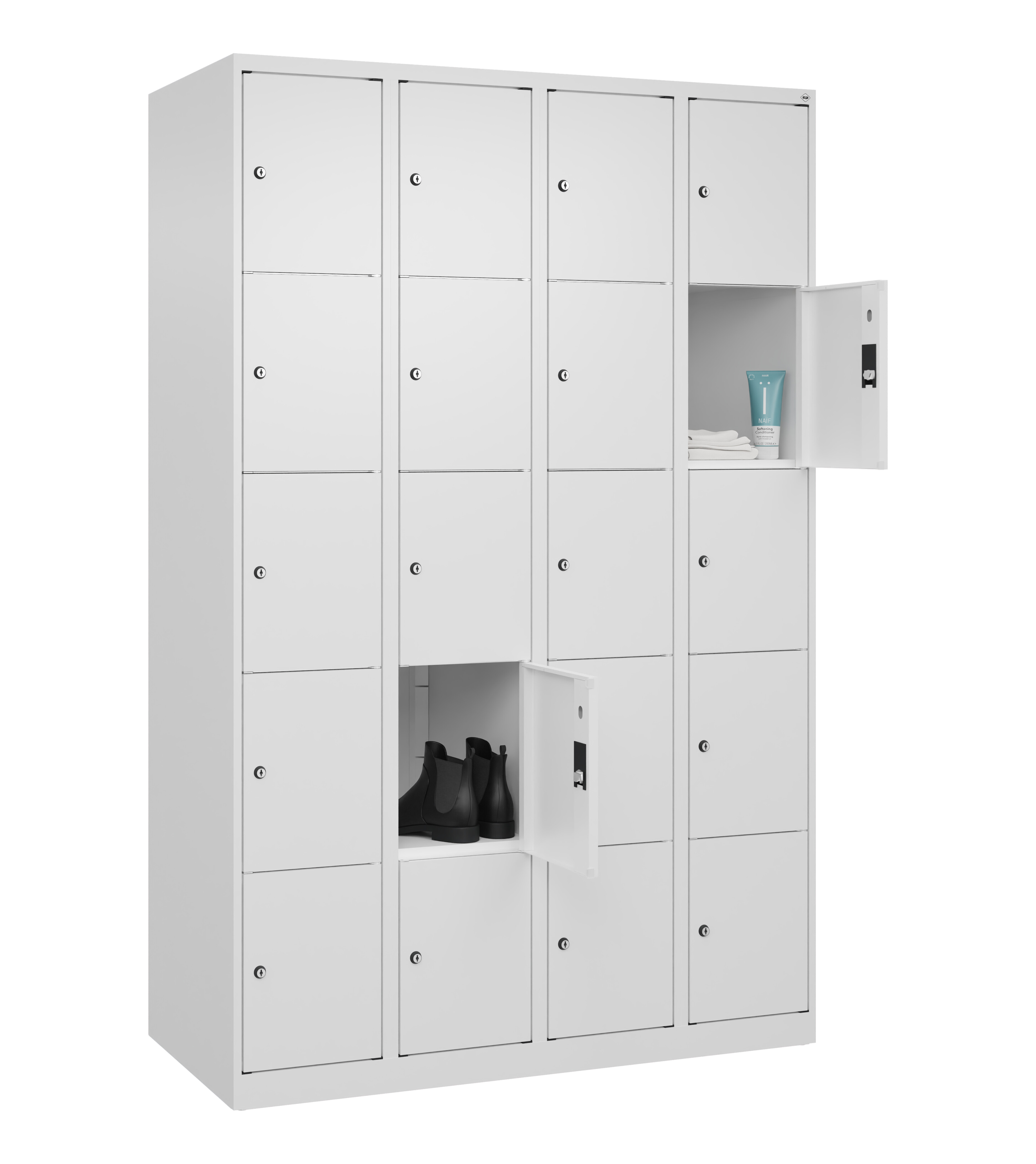 Schließfachschrank Classic Plus, 20 Fächer, 1850x1200x500mm Schließfachschrank Classic Plus, 20 Fächer, 1850x1200x500mm