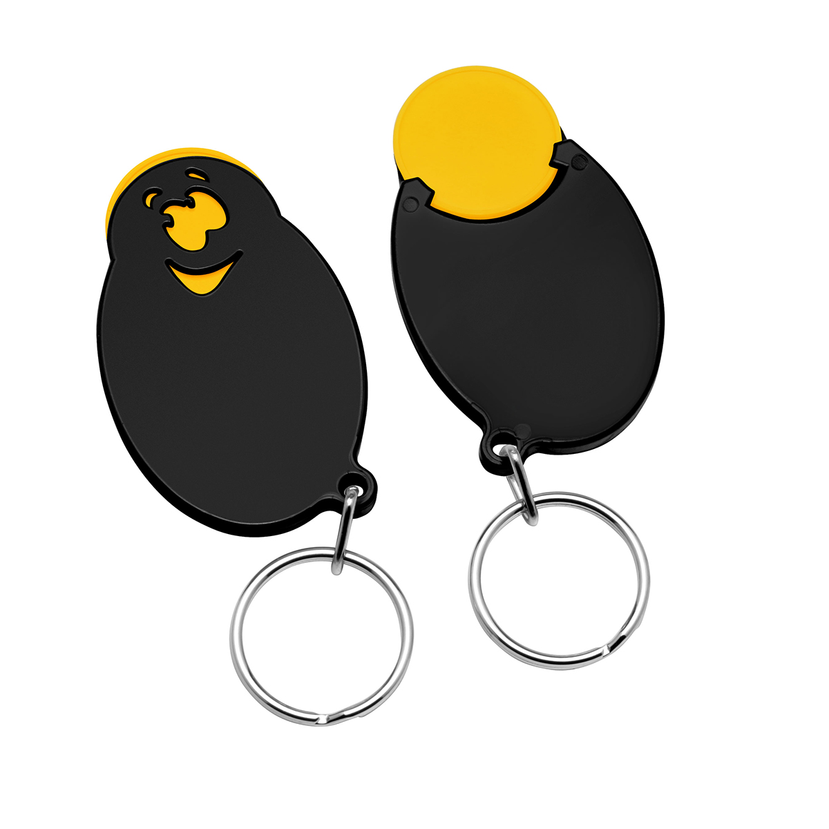 Chiphalter mit 1€-Chip Gesicht Chiphalter mit 1€-Chip Gesicht