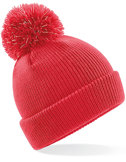 Beechfield Junior Reflective Bobble Beanie Beechfield Junior Reflective Bobble Beanie
