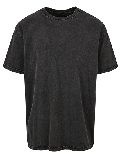 Build Your Brand Acid Washed Heavy Oversize Tee