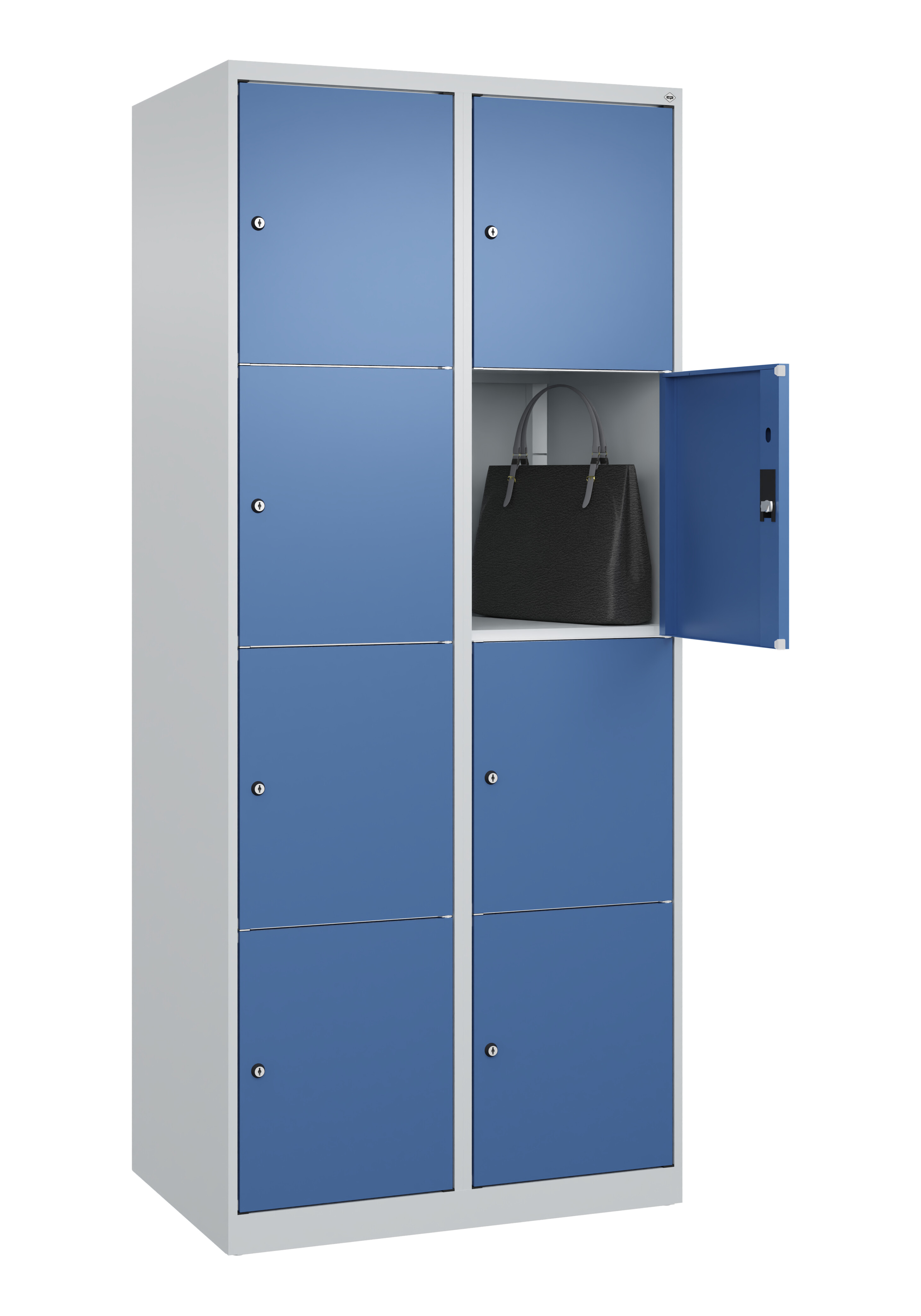 Schließfachschrank Classic Plus, 8 Fächer, 1850x800x500mm Schließfachschrank Classic Plus, 8 Fächer, 1850x800x500mm