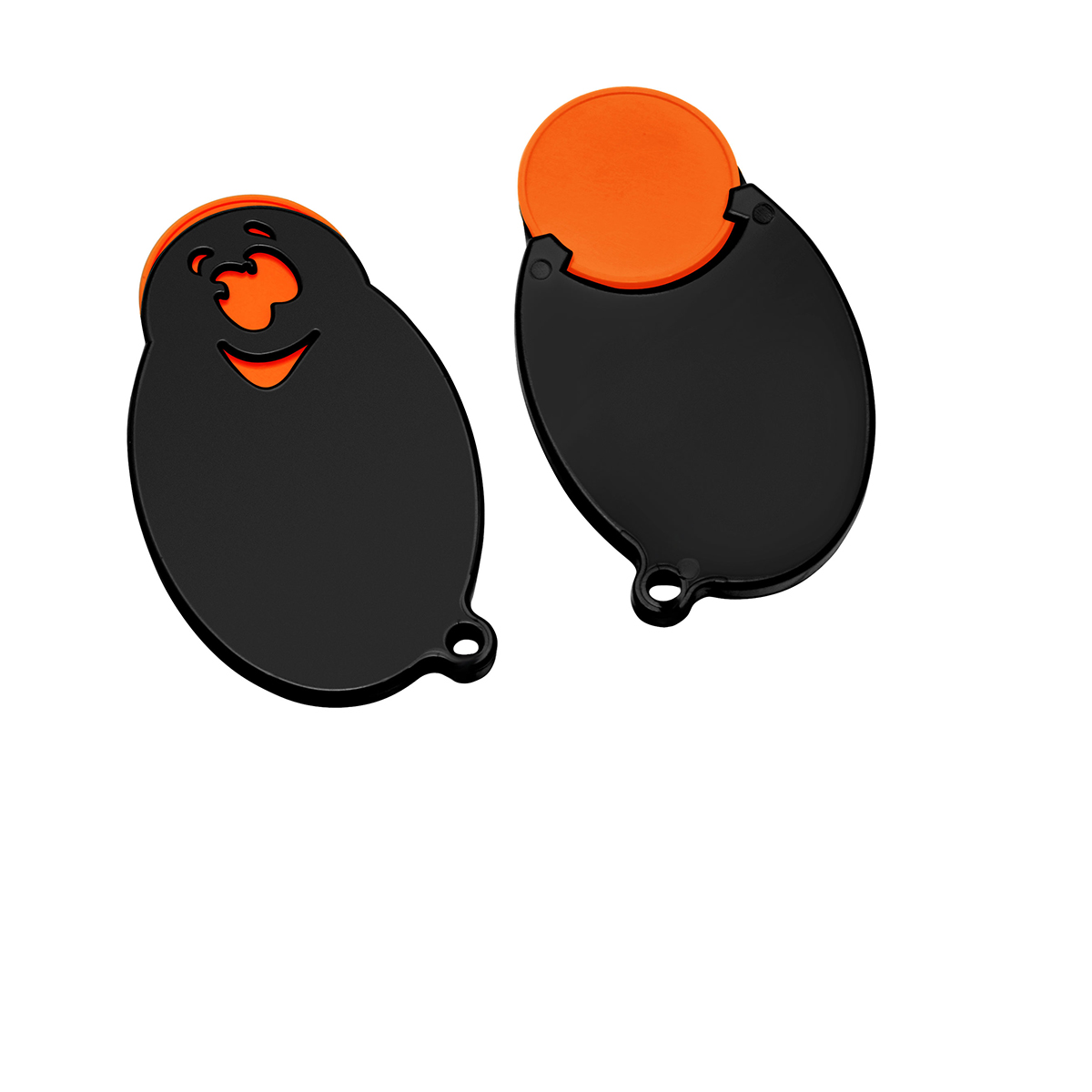 Chiphalter mit 1€-Chip Gesicht