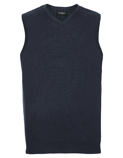 Russell Collection V-Neck Sleeveless Knitted Pullover