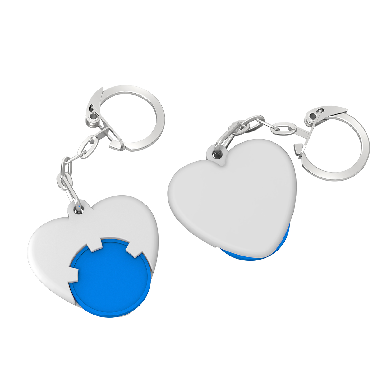 Chiphalter mit 1€-Chip Herz Chiphalter mit 1€-Chip Herz