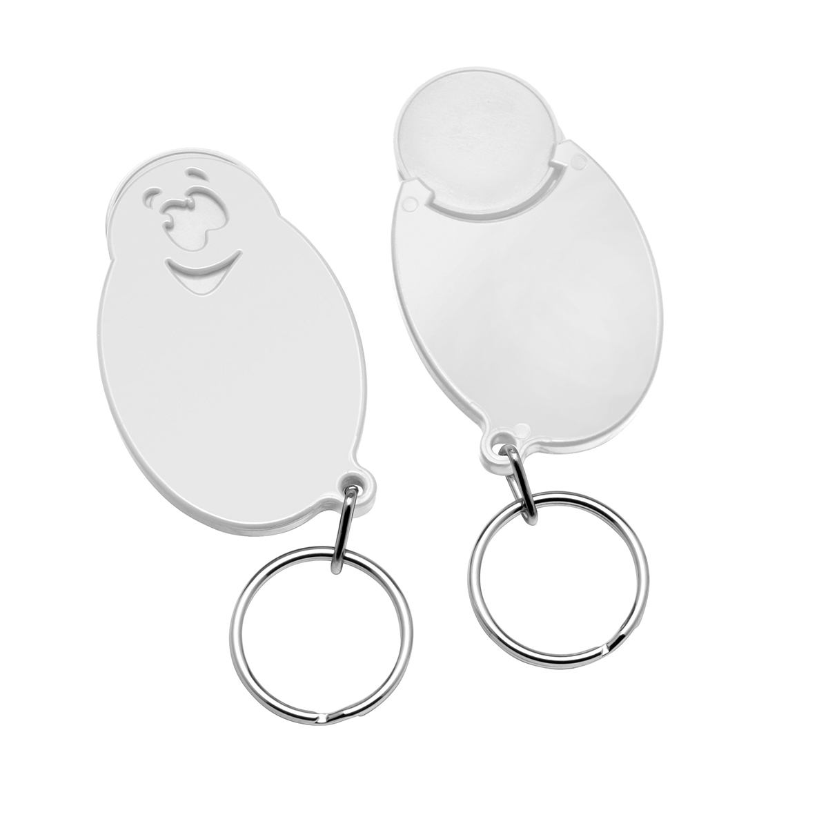 Chiphalter mit 1€-Chip Gesicht