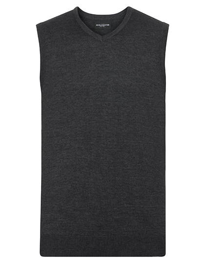 Russell Collection Men's V-Neck Sleeveless Knitted Pullover Russell Collection Men's V-Neck Sleeveless Knitted Pullover