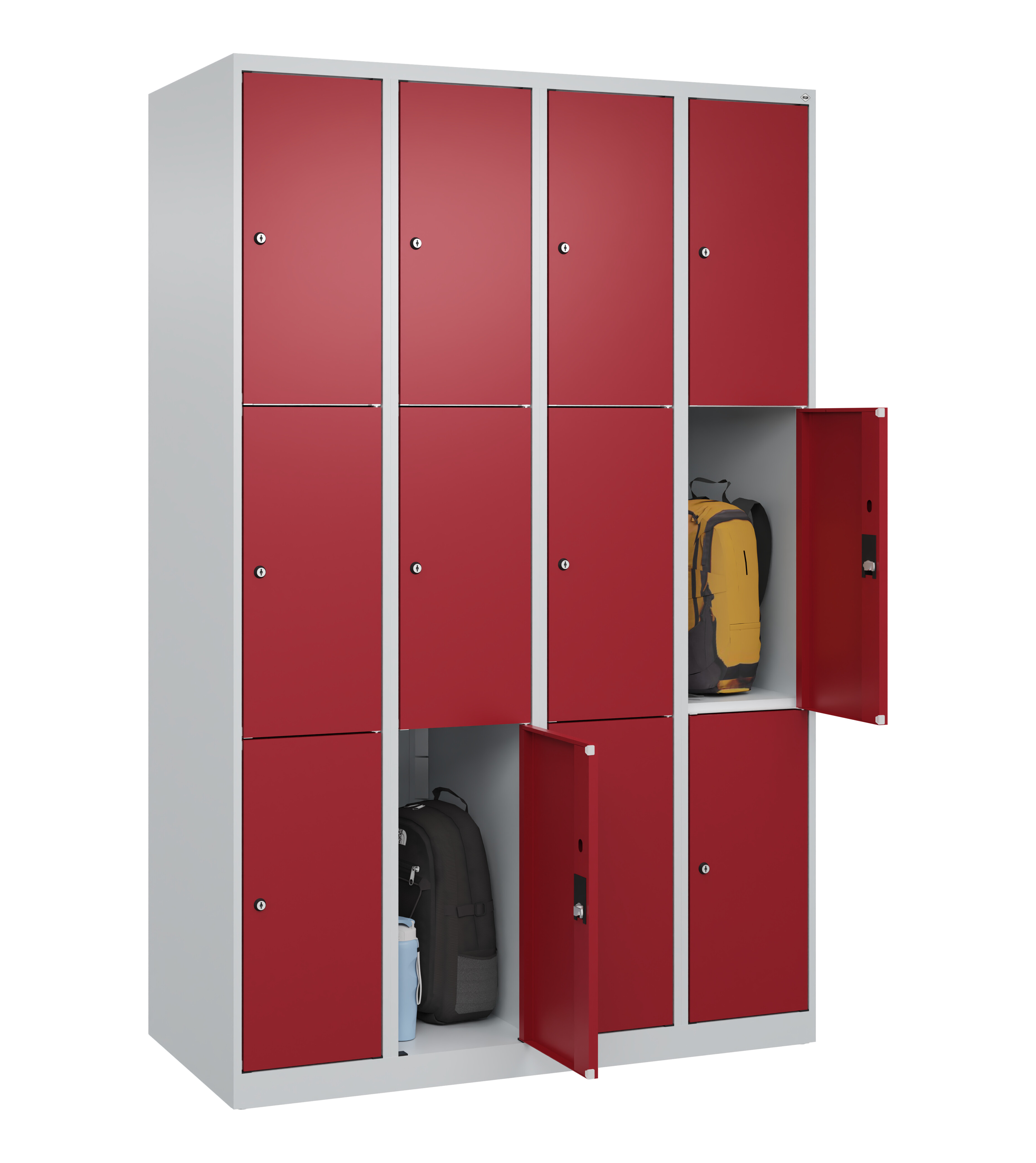 Schließfachschrank Classic Plus, 12 Fächer, 1850x1200x500mm Schließfachschrank Classic Plus, 12 Fächer, 1850x1200x500mm