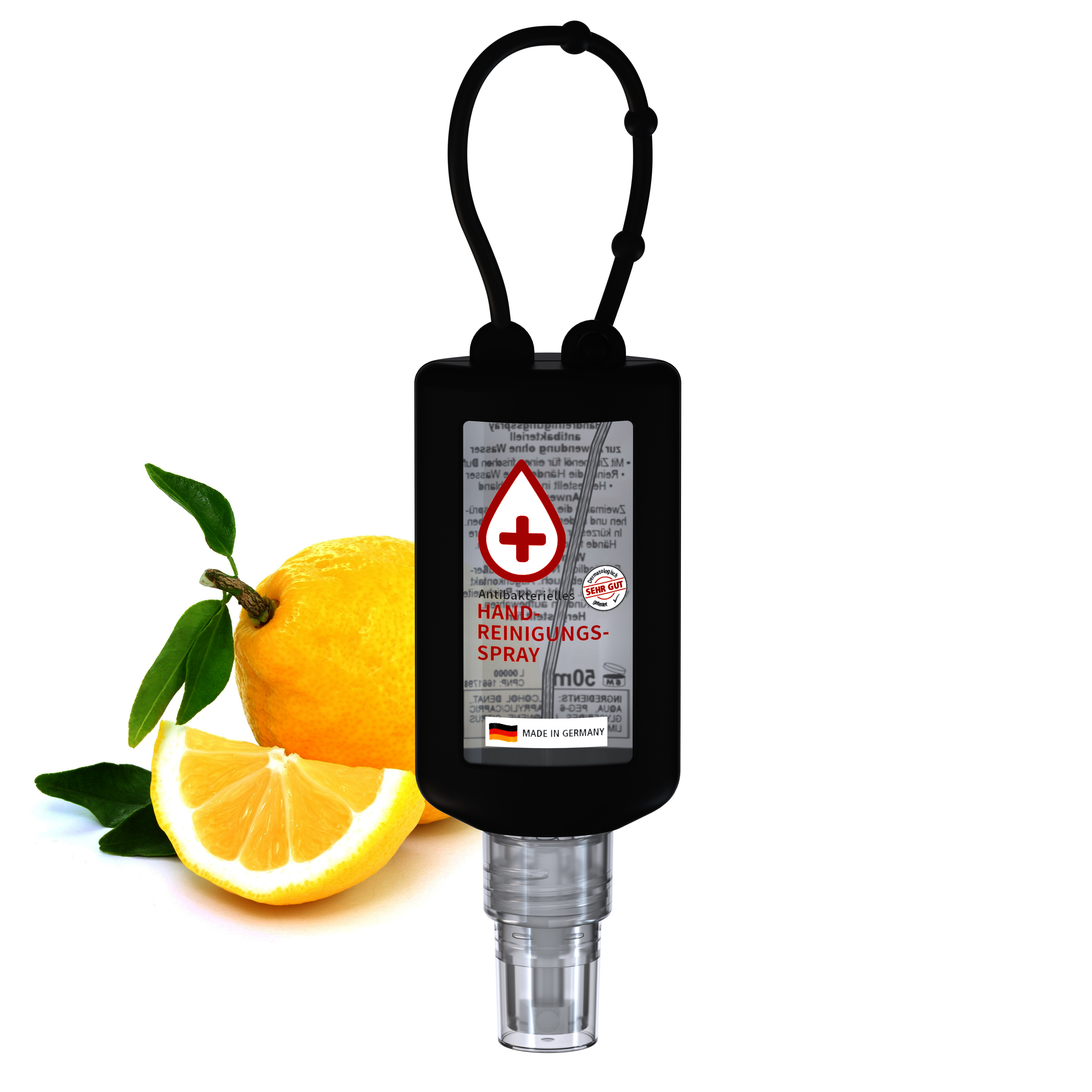 50 ml Bumper schwarz - Handreinigungsspray antibakteriell - No Label Look 50 ml Bumper schwarz - Handreinigungsspray antibakteriell - No Label Look