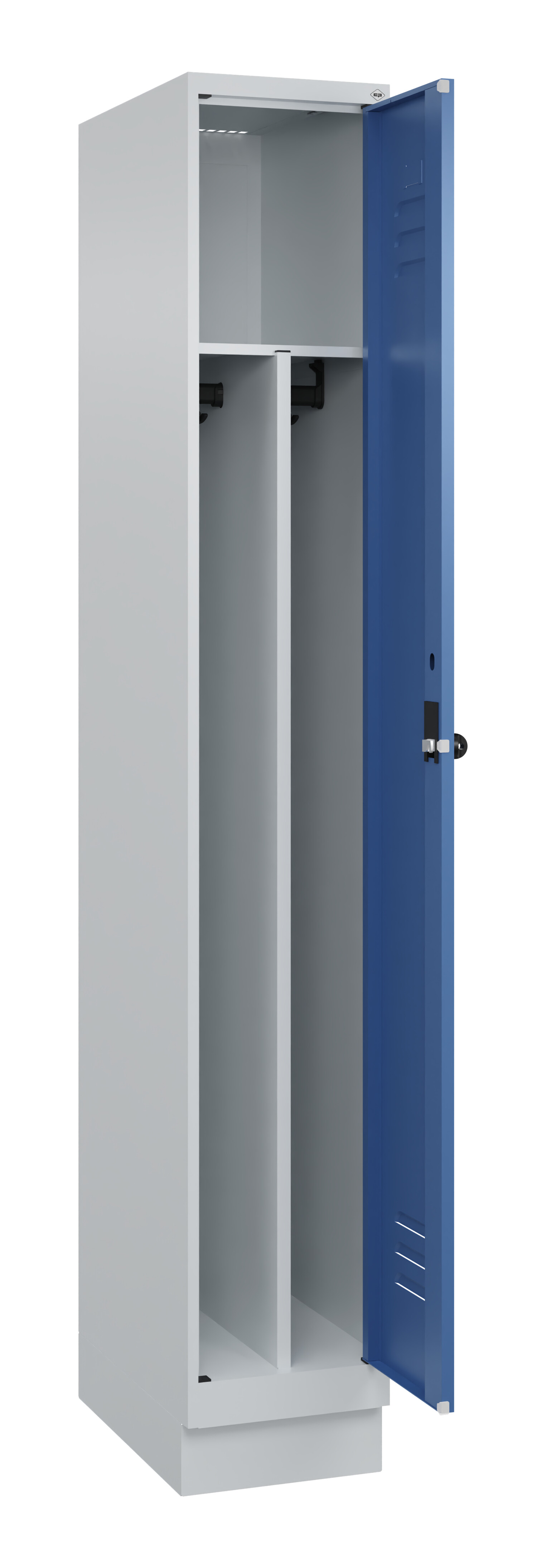 Spind Classic Plus, Sockel, 1 Abteil, 1950x300x500mm Spind Classic Plus, Sockel, 1 Abteil, 1950x300x500mm