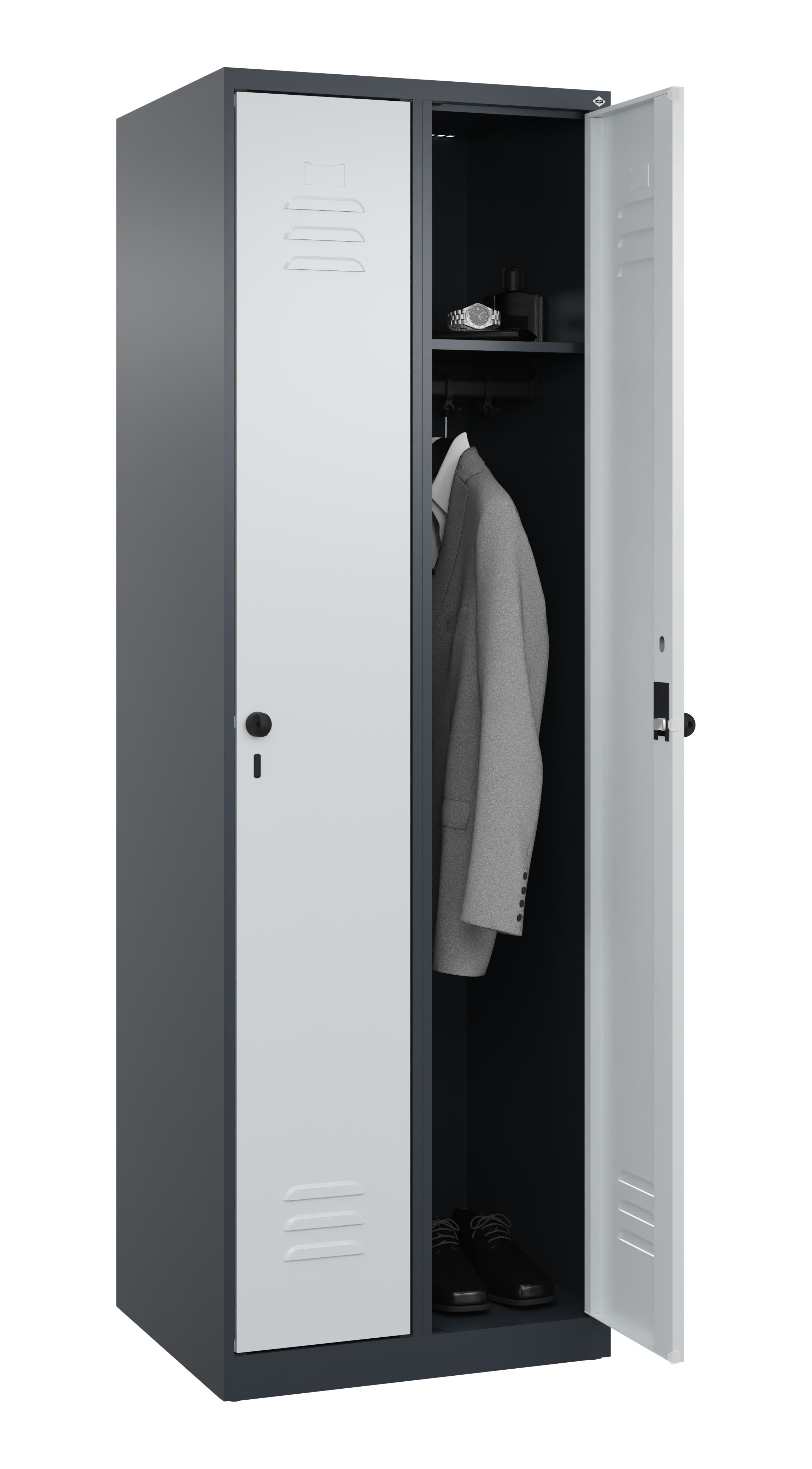 Spind Classic Plus, 2 Abteile, 1850x600x500mm Spind Classic Plus, 2 Abteile, 1850x600x500mm