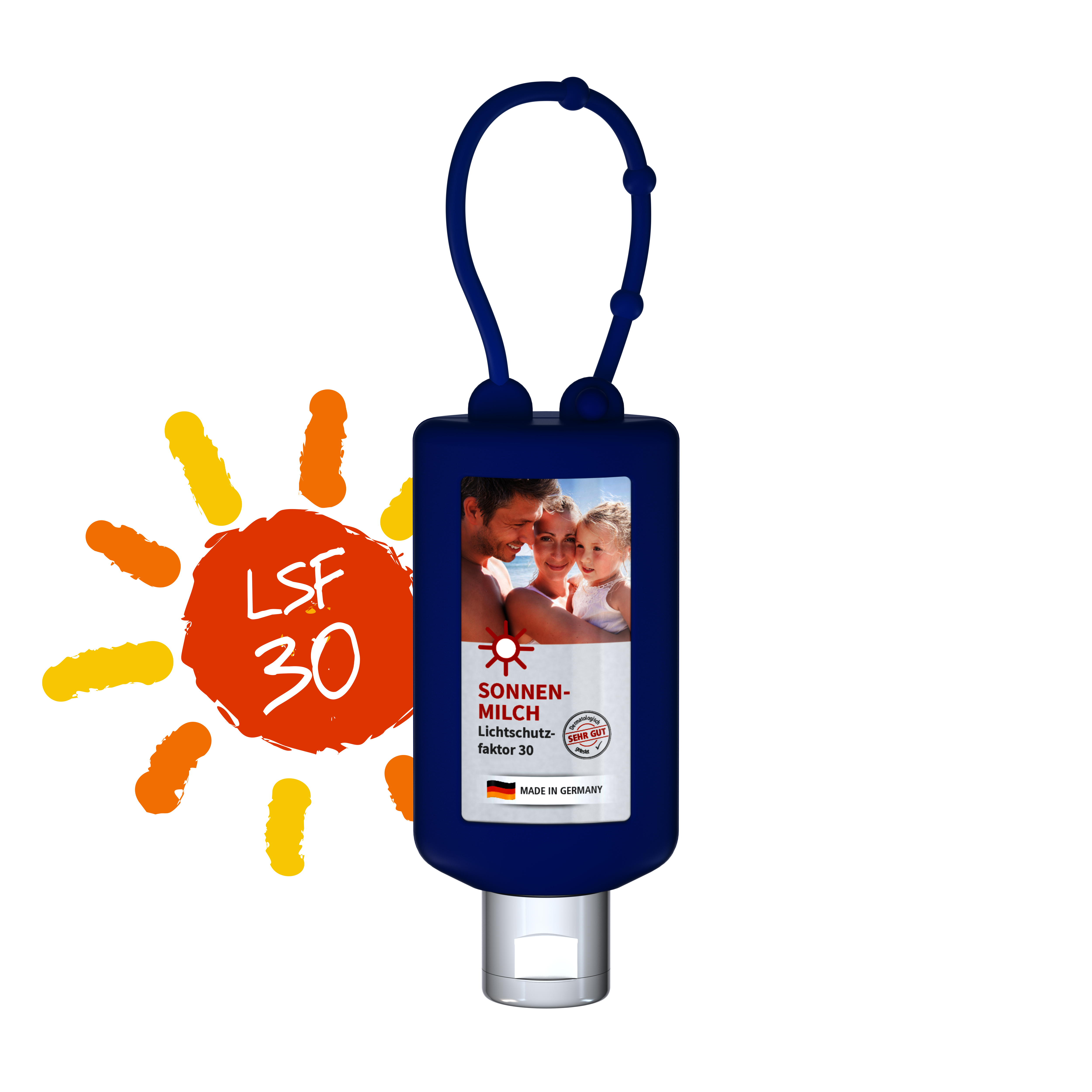 50 ml Bumper blau - Sonnenmilch LSF 30 - Body Label 50 ml Bumper blau - Sonnenmilch LSF 30 - Body Label