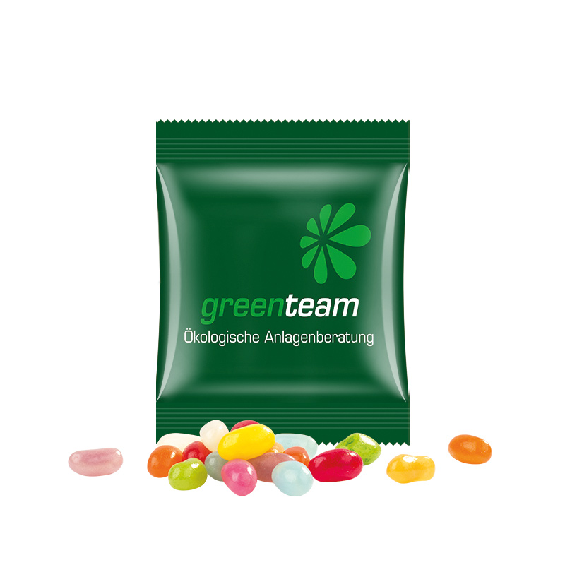 Minitüte 10 g kompostierbare Folie weiß Jelly Beans