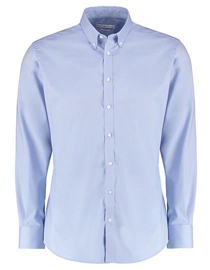 Kustom Kit Men´s Slim Fit Stretch Oxford Shirt Long Sleeve