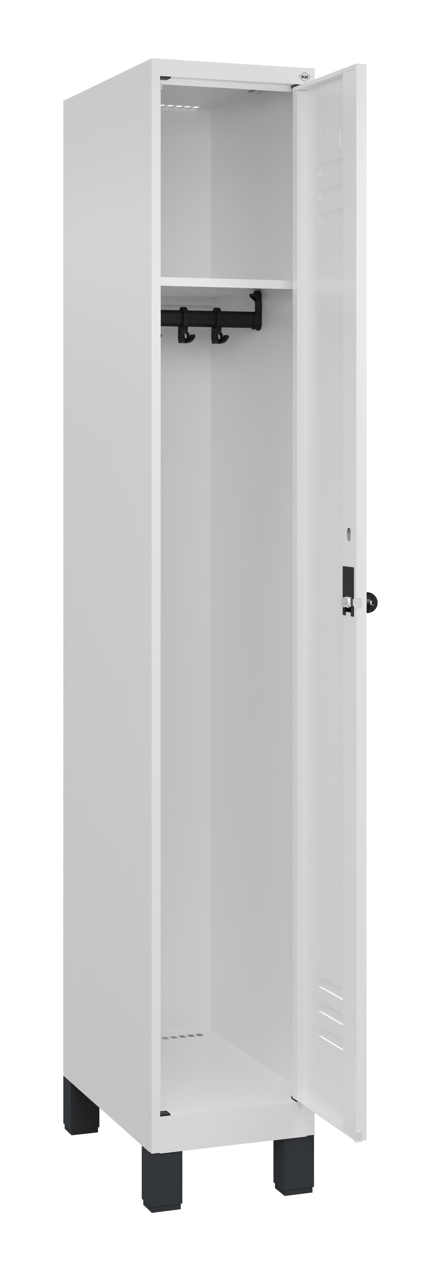 Spind Classic Plus, Füße, 1 Abteil, 1950x300x500mm Spind Classic Plus, Füße, 1 Abteil, 1950x300x500mm