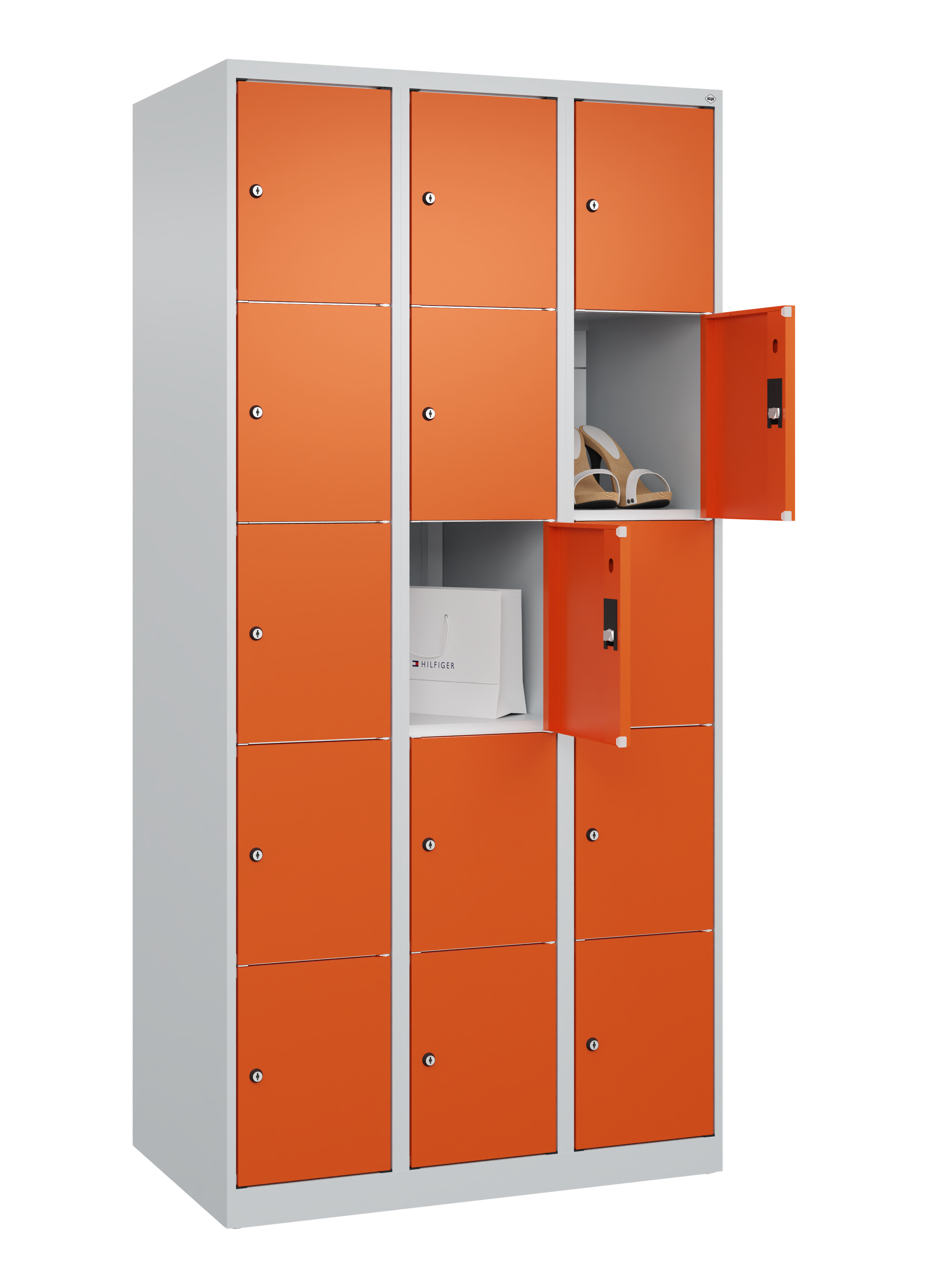 Schließfachschrank Classic Plus, 15 Fächer, 1850x900x500mm Schließfachschrank Classic Plus, 15 Fächer, 1850x900x500mm