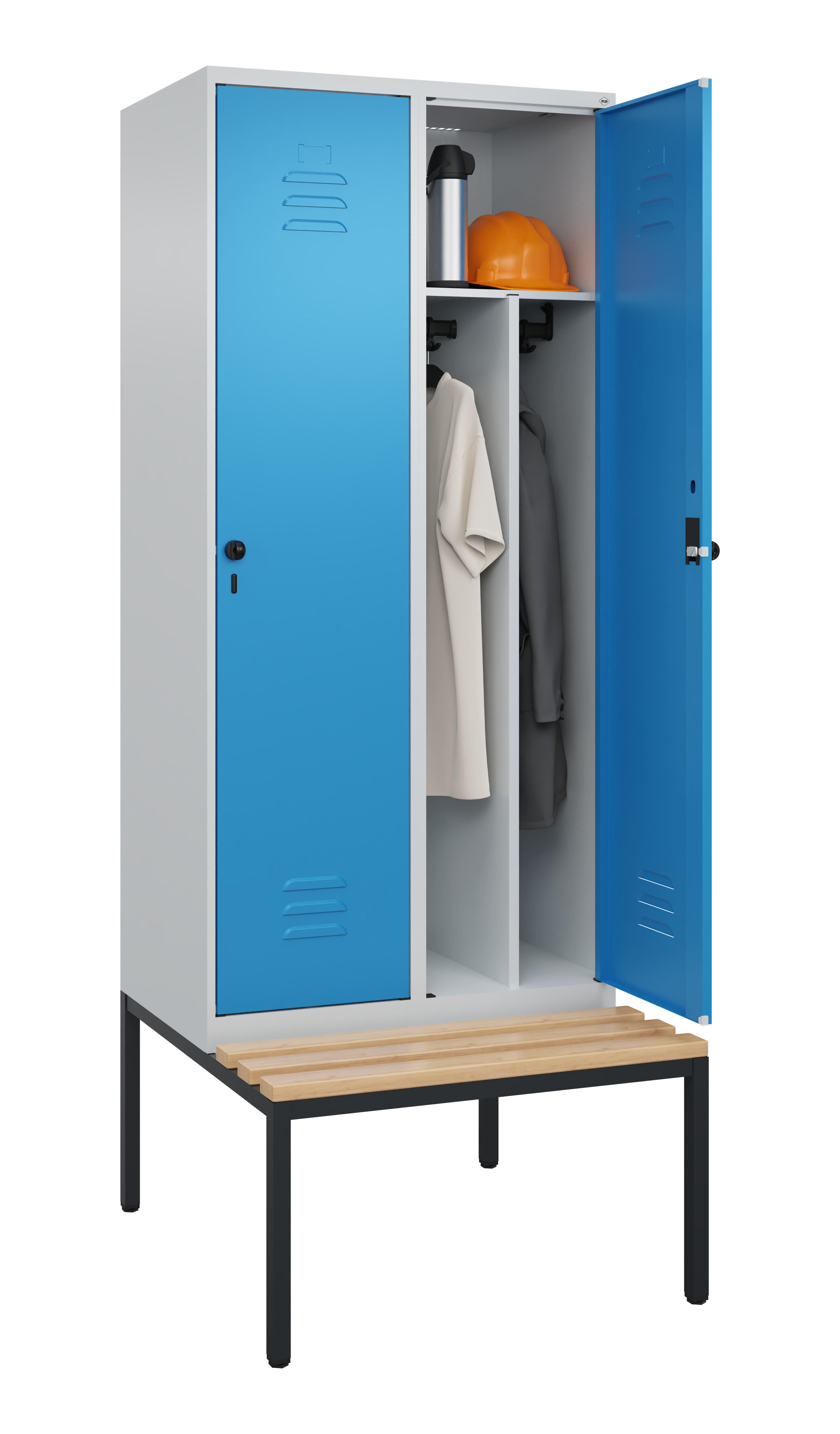 Spind Classic Plus, Bank, 3 Abteile, 2120x1200x815mm Spind Classic Plus, Bank, 3 Abteile, 2120x1200x815mm