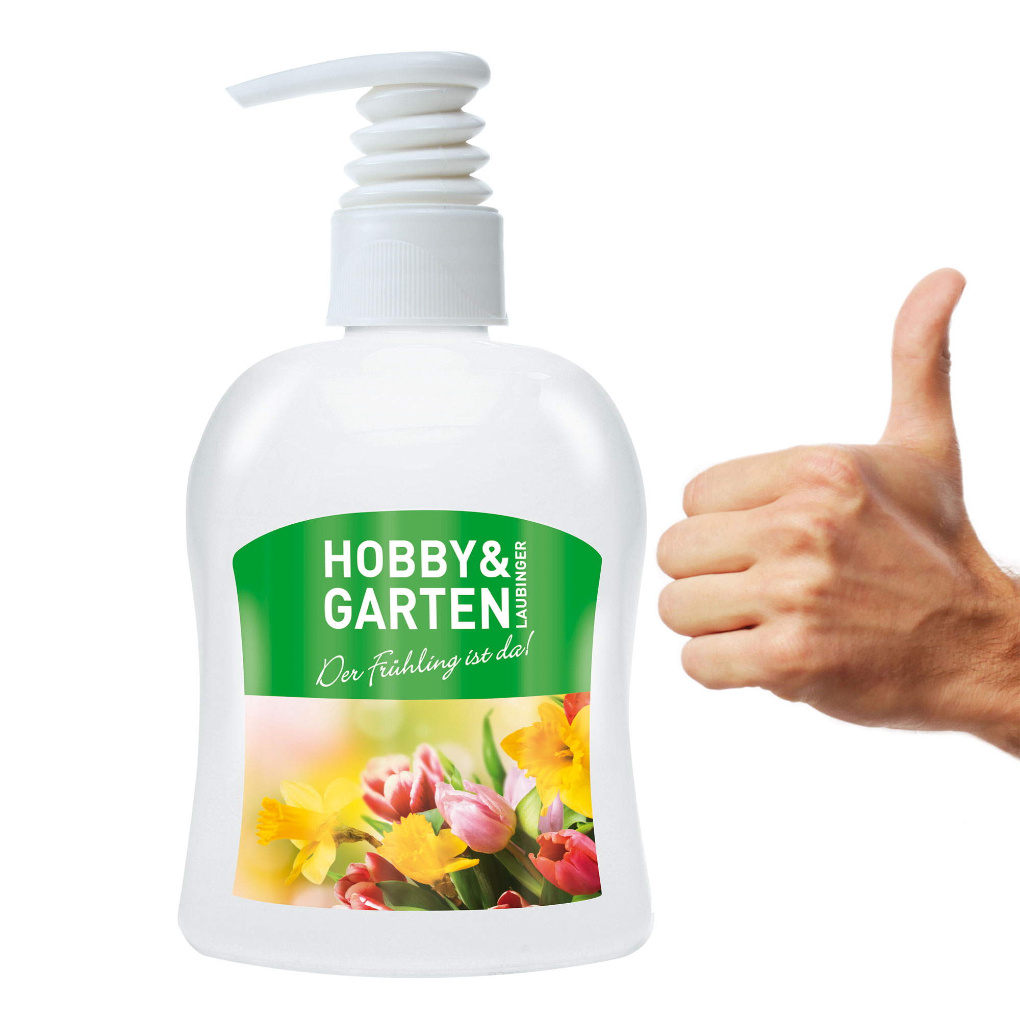 300 ml PET Spender weiß - Profi-Handwaschpaste - Body Label (VS & RS)