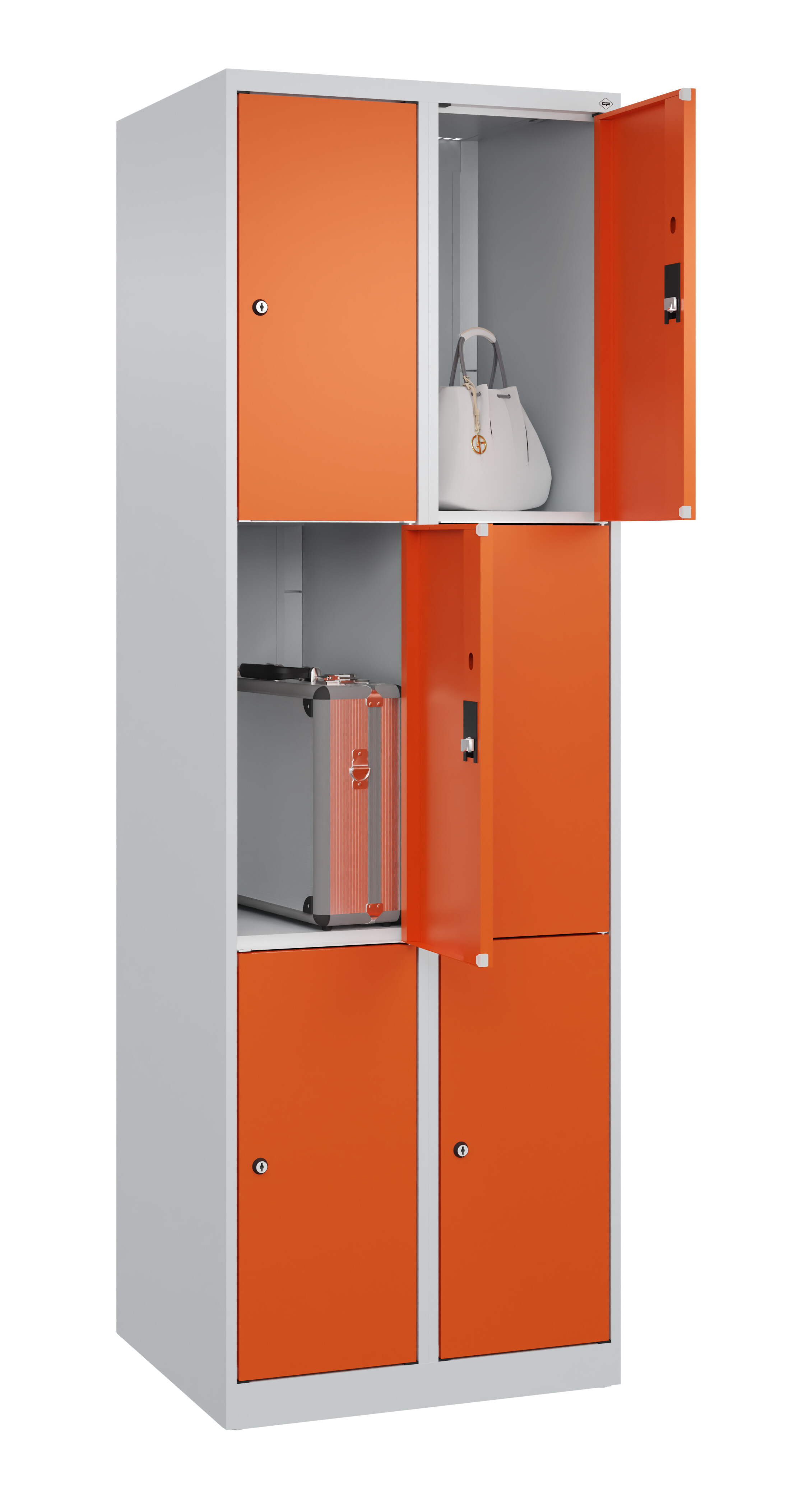 Schließfachschrank Classic Plus, 6 Fächer, 1850x600x500mm