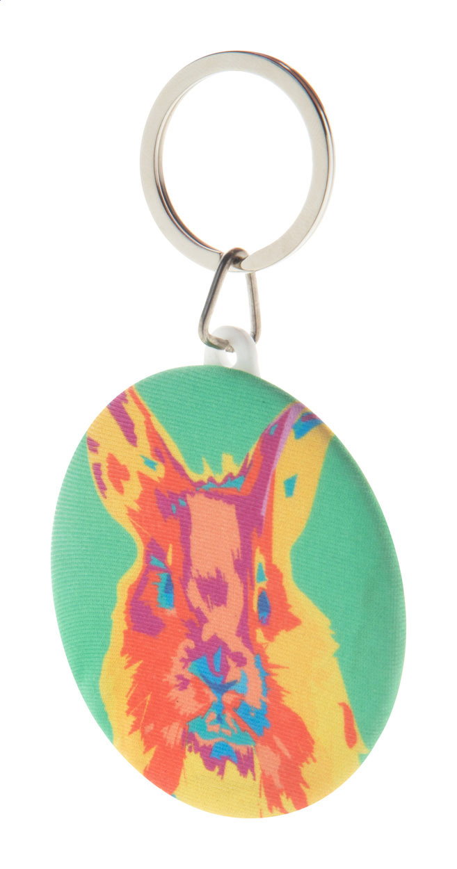 Button-Schlüsselanhänger KeyBadge RPET Maxi Button-Schlüsselanhänger KeyBadge RPET Maxi