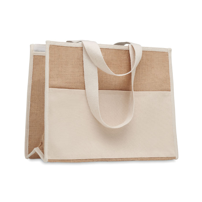 Jute-Canvas Shopping Tasche Jute-Canvas Shopping Tasche