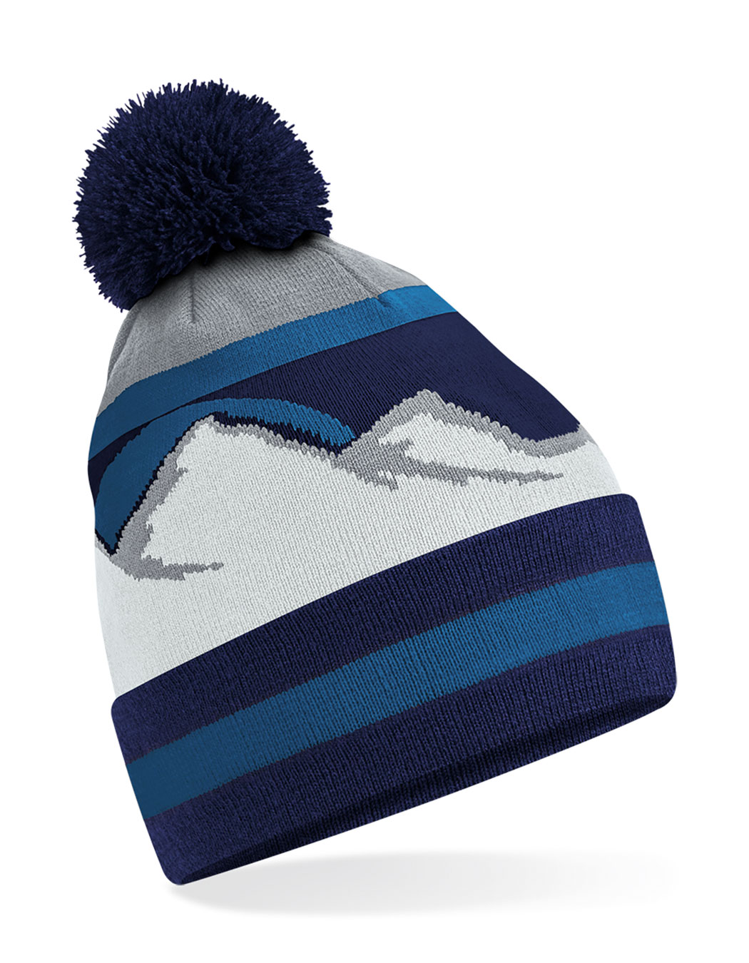 Beechfield Mountain Peaks Pom Pom Beanie Beechfield Mountain Peaks Pom Pom Beanie
