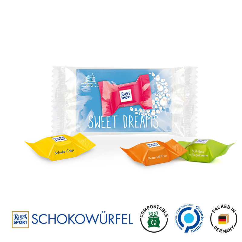 Werbeträger Ritter SPORT Schokowürfel