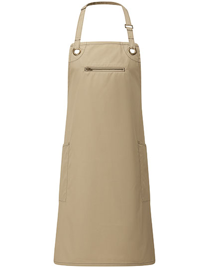 Premier Workwear 'Barley' Contrast Stitch Sustainable Bib Apron Premier Workwear 'Barley' Contrast Stitch Sustainable Bib Apron